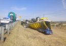Vuelca camión torton en carretera Pirámides – Tulancingo